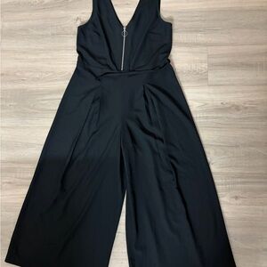 Kensie Black Sleeveless Jumpsuit with Zipper